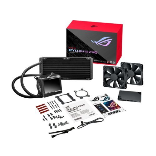 FutureTrekStore's tweet image. Asus ROG Ryujin II 240mm Liquid CPU Cooler, 2 x 12cm PWM Fan, Full Colour Customisable LCD Display futuretrekstore.com/asus-rog-ryuji… #cpucooler #cpu #gaming #pcgaming #pc #pcbuild #cpucooling