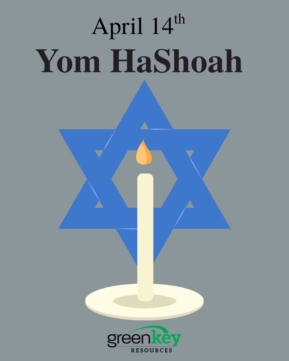 GreenKeyRsrces's tweet photo. On Yom HaShoah, we remember. 🕯️

#YomHaShoah #WeRemember #GreenKeyResources https://t.co/iaJ636ZZpf