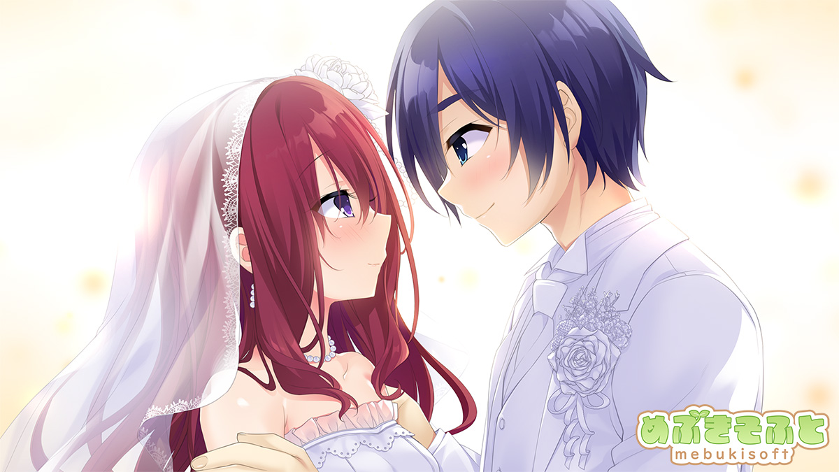mebukisoft's tweet photo. 本日、4/15は『11eyes-Resona Forma-』が発売した日！
それにちなんで、結婚式シーンの小ネタです。
#11eyes #11eyesAf

【小ネタ】（LEGIOん様 談）
結婚式の誓いの言葉を書こうとして調べものをしたときに、実は色々なパターンがあることを知りました。
(↓続き) https://t.co/FahU1FDbdP