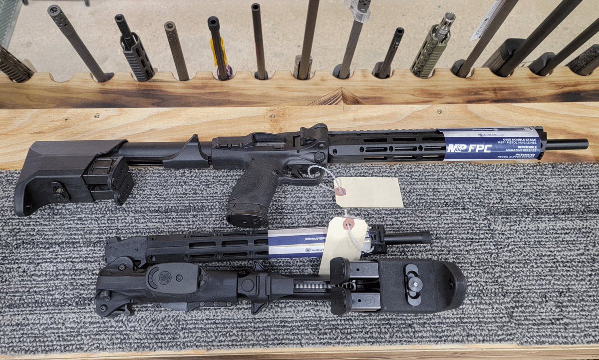 outdoors_deer's tweet image. The Smith &amp;amp; Wesson FPC in 9mm(and 10mm) is built for compact storage and fast deployment.  
Lightweight, folding design, M&amp;amp;P‑mag compatibility, and smooth shooting performance make it a standout option for range days or home defense.
#smithandwesson #FPC #9mm #10mm #newarrivals