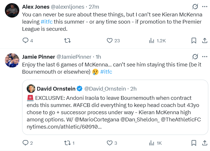 DeltaGaming908's tweet photo. Once again, end of season means the timeline has no idea what to think of McKenna staying or going https://t.co/97INZSHIqi