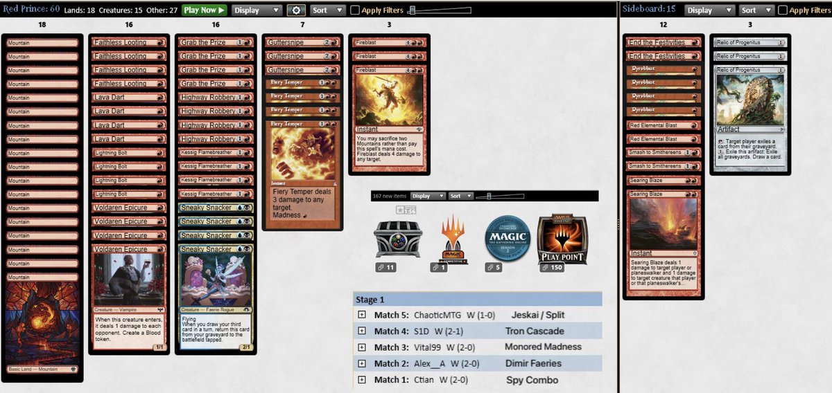 KanischMTG's tweet photo. 🏆 Just love this deck! :D 

@fireshoes @PauperDecklists 
#MTG #PAUPER https://t.co/K1nvdpJLbF