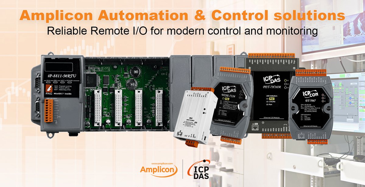 🔧 Through our partnership with ICP DAS, Amplicon delivers reliable Remote I/O solutions designed for modern control and monitoring architectures, bridging the gap between field instrumentation and higher-level control systems.

🔗 bit.ly/AMPICPDASRIO
📞 01273 570220