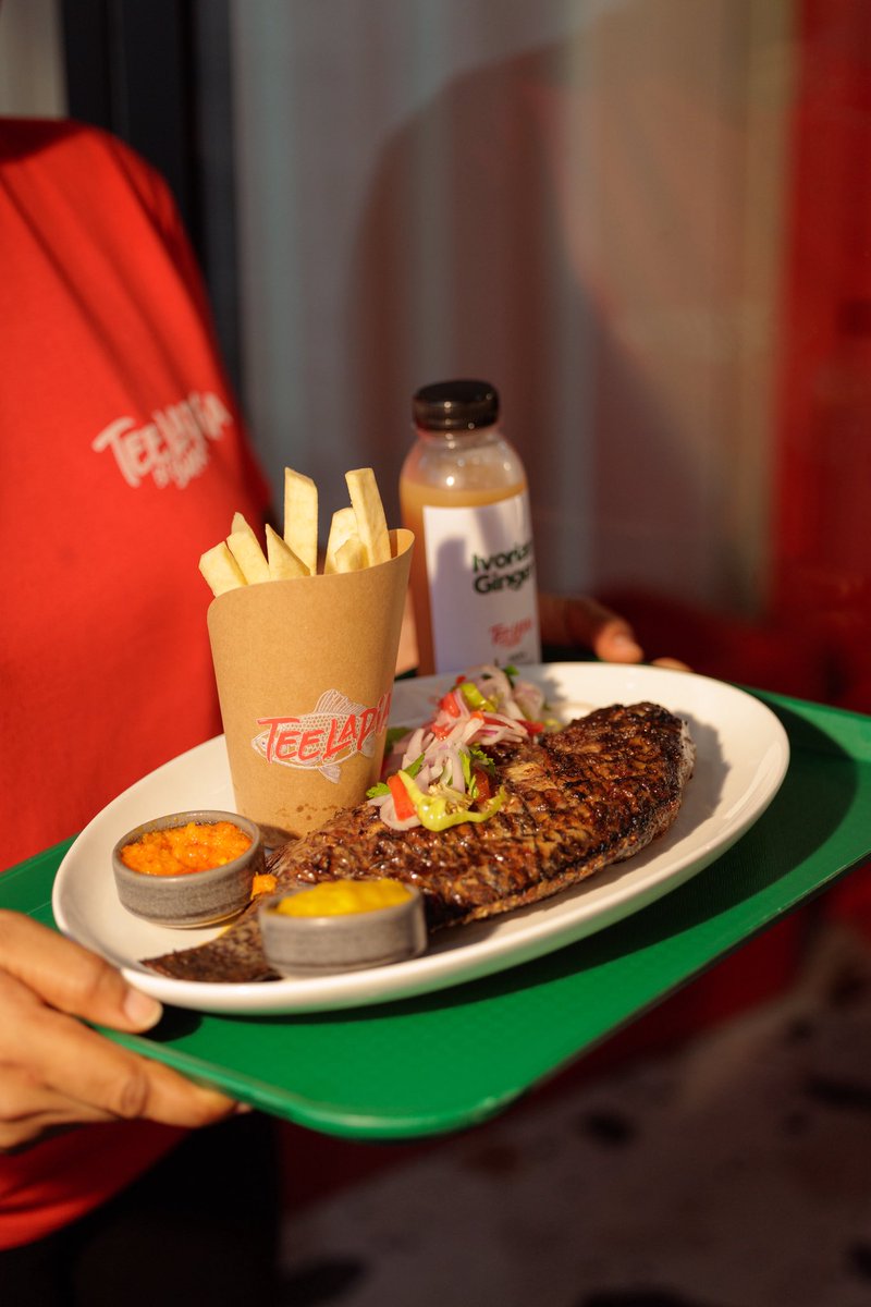 POV: You made the right food decision today 😌🐟
Juicy grilled tilapia, crispy yam chips, flavour-packed sauces, and a chilled Ivorian Ginger to balance it all.

Call to order:
East Legon 054 069 6461 | Osu 024 136 6654 

East Legon: 12pm – 9pm (Mon–Sat)
Osu: 11am- 7pm (Mon–Sat)