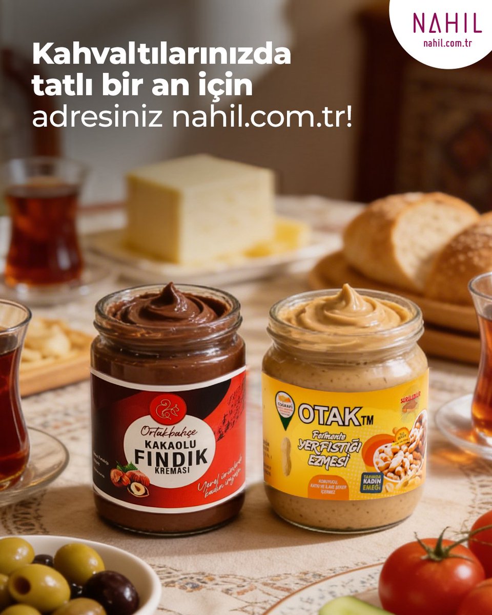 Kahvaltılarınıza Nahıl dokunuşu!
nahil.com.tr/recel-ve-marma…

#Nahıl #NahılDükkan #KadınEmeği #KadınKooperatifleri #DayanışmaGüçlendirir #KadınÜreticiler #Kahvaltı