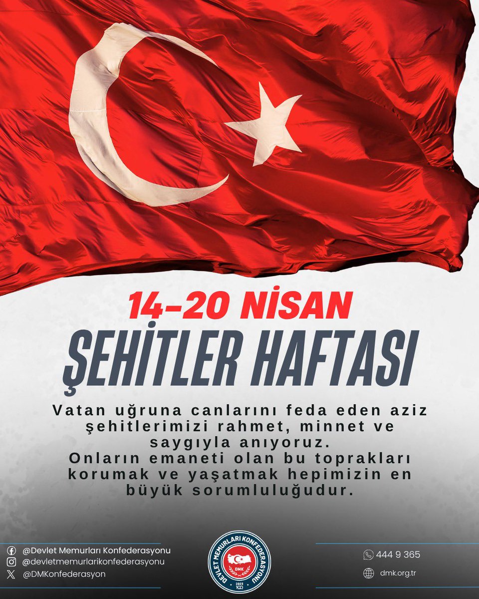 Bu toprakların bedeli ağır ödendi.
Her karışında bir şehidin emaneti var.

Milletimizin huzuru, devletimizin bekası için canını feda eden tüm kahraman şehitlerimizi rahmet, minnet ve saygıyla anıyoruz.

Şehitler Haftası’nda; aziz hatıralarınız önünde saygıyla eğiliyoruz.