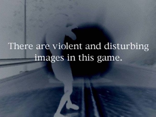 Silent Hill warning screen (1999)