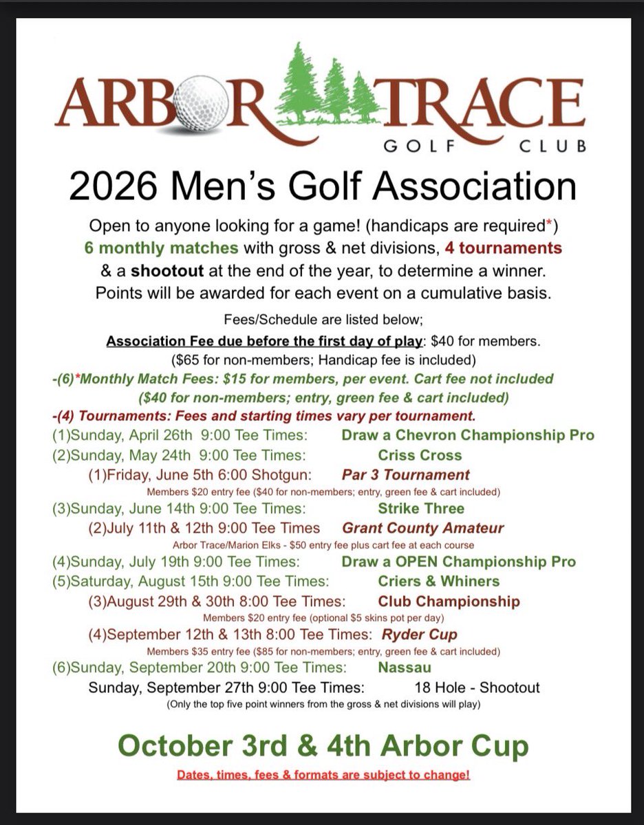 Arbor Trace Golf Club tweet media