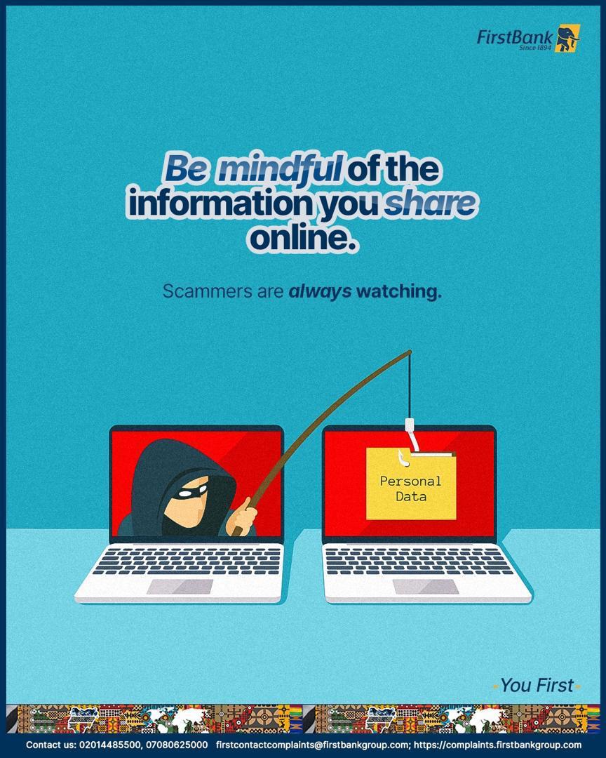 FirstBankngr's tweet image. Always confirm sources, avoid suspicious links and never share sensitive information without verification.

Stay vigilant, Stay protected.

#ScamAlert #YouFirst