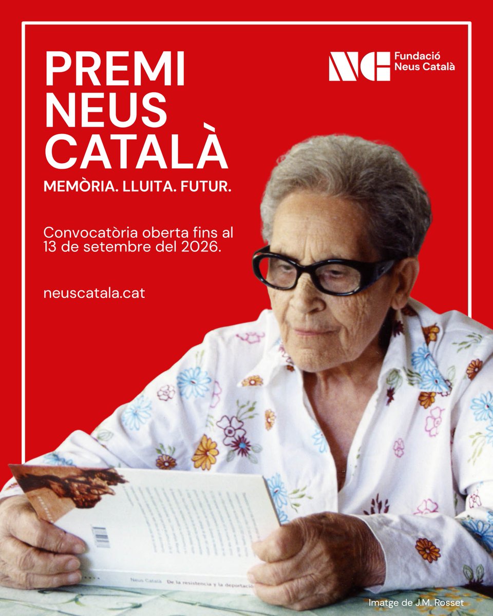 🔻 Anunciem les bases del Premi Neus Català!

Dirigit a entitats que treballin amb joves o per a joves; i que promoguin projectes que facin front a les discriminacions, els discursos d'odi i narratives feixistes.

🔗 Més informació: ow.ly/2l5650YILzn