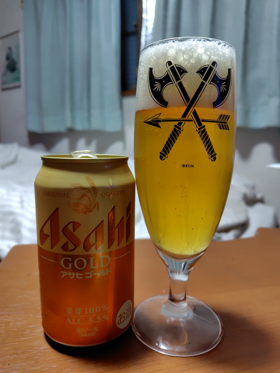 アサヒ ゴールド (5.5% Pilsner) 新発売のアサヒのスタンダードライン