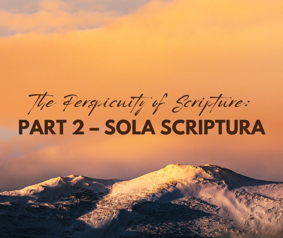 Tom Chevis continues his look at the perspicuity of Scripture, with part 2 of his post. "The perspicuity of Scripture is not a free-for-all, as though it validates every individual’s interpretation." Read more. 

gr-uk.org/blog/the-persp…