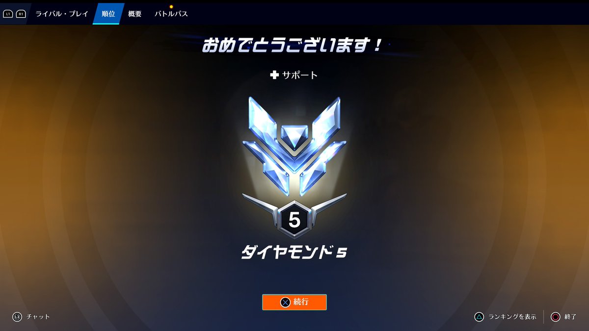 elu_XIII's tweet photo. 今回ランクでサポも初めてプレイしてみたけどダイヤでした
とりあえずドライブだけやり切りたかったし今シーズンはこれでおしまい！ https://t.co/EGYEUnVE6t
