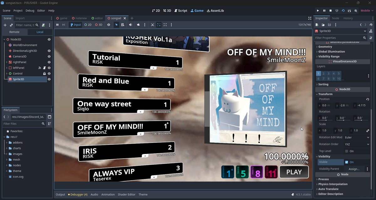 Project : RUSHER tweet media