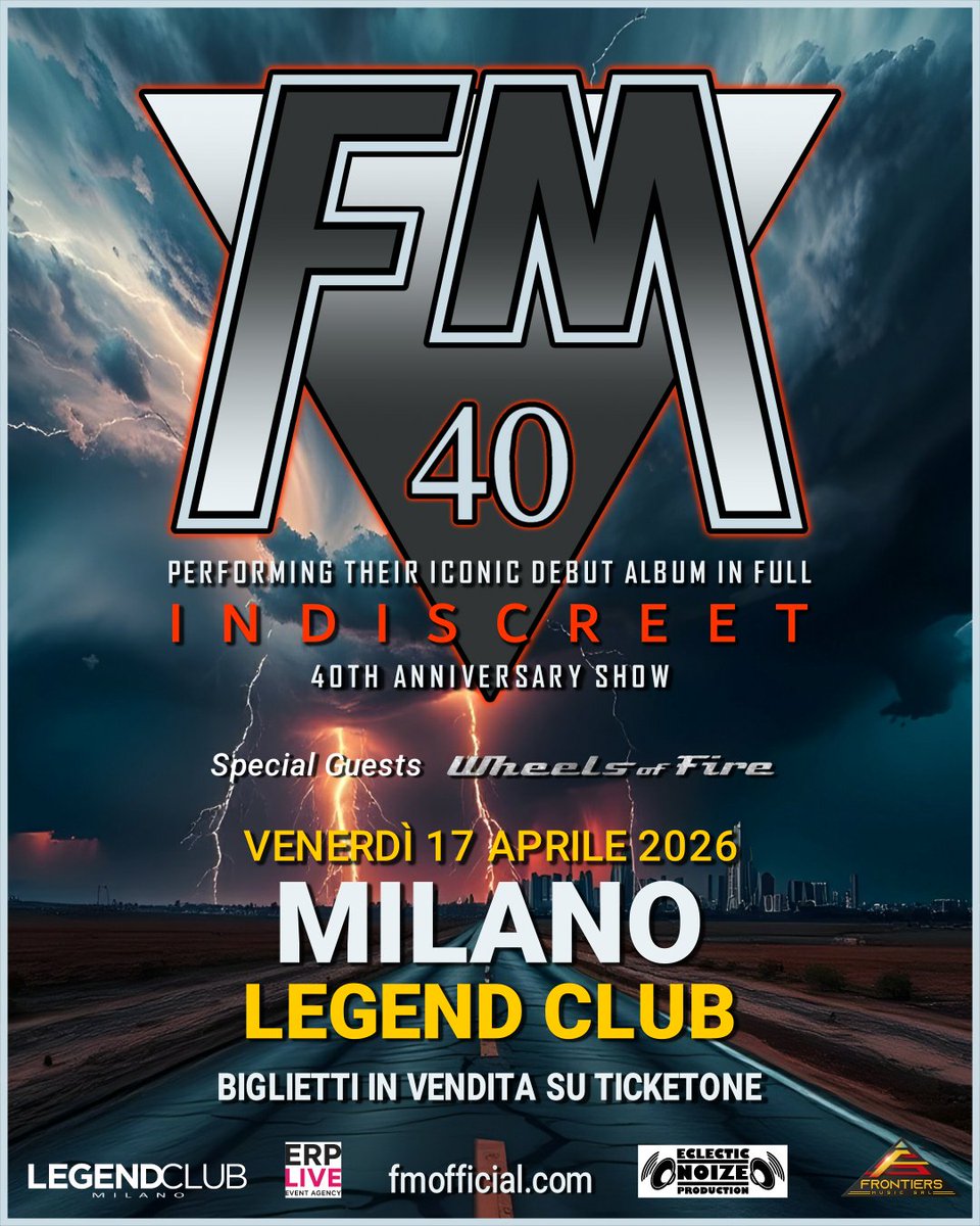 FMofficial's tweet photo. Busy week coming up on the #Indiscreet40 Tour.
4 shows in 4 different countries...
Weds 15 April: SEVILLE
Thurs 16 April: LISBON
Fri 17 April: MILAN
Sat 18 April: ATHENS
🎟️ https://t.co/MWUdfHNCMe
.
.
#FMlive #ontour #40thAnniversary #spain #portugal #italy #greece #rockFM #AOR https://t.co/mLBFJpQ0bG