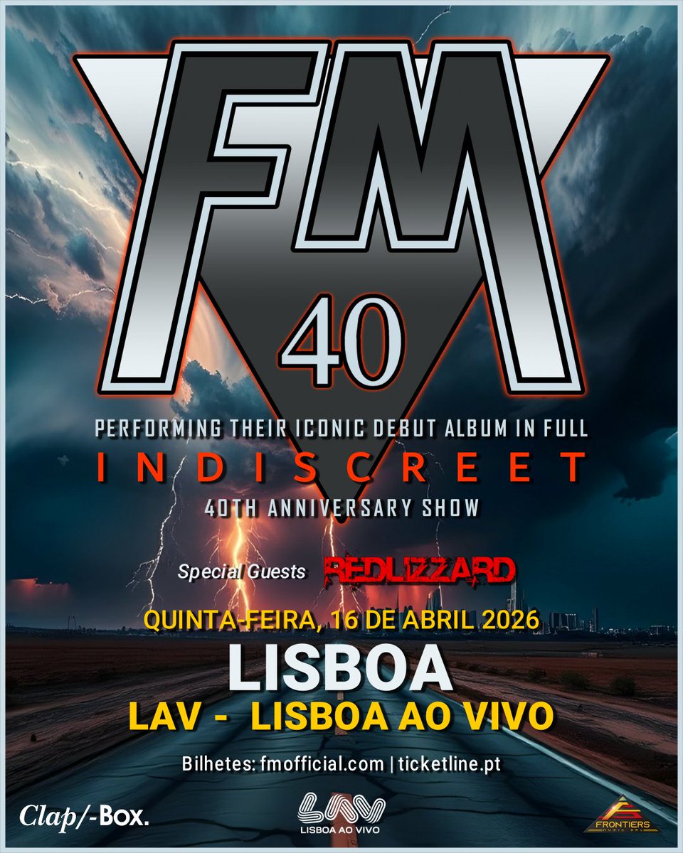 FMofficial's tweet photo. Busy week coming up on the #Indiscreet40 Tour.
4 shows in 4 different countries...
Weds 15 April: SEVILLE
Thurs 16 April: LISBON
Fri 17 April: MILAN
Sat 18 April: ATHENS
🎟️ https://t.co/MWUdfHNCMe
.
.
#FMlive #ontour #40thAnniversary #spain #portugal #italy #greece #rockFM #AOR https://t.co/mLBFJpQ0bG