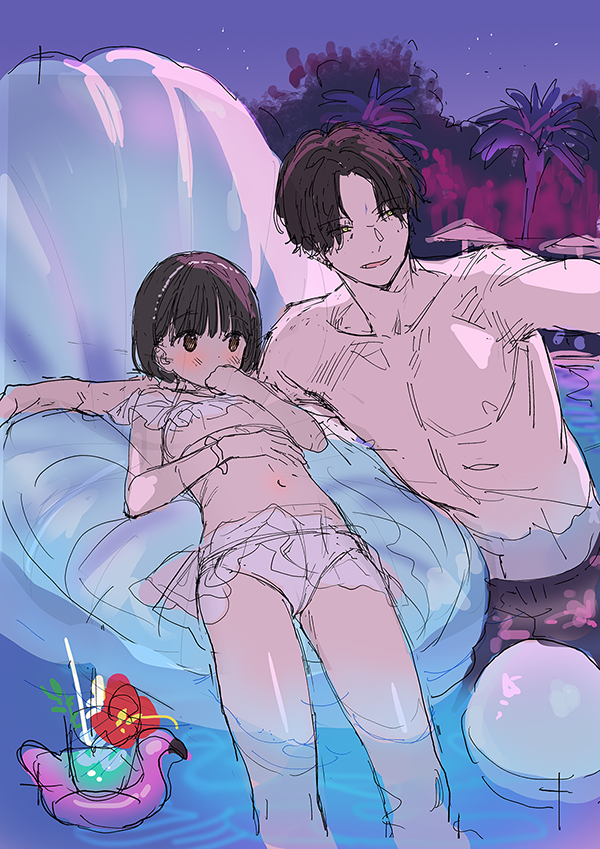 🍹クリアファイルはこれ
温泉漫画は以前ペーパーで配布した漫画です。
タペストリー、イラストカードは表紙、裏表紙イラストです。
お好きな書店でよろしくお願いします🙏 