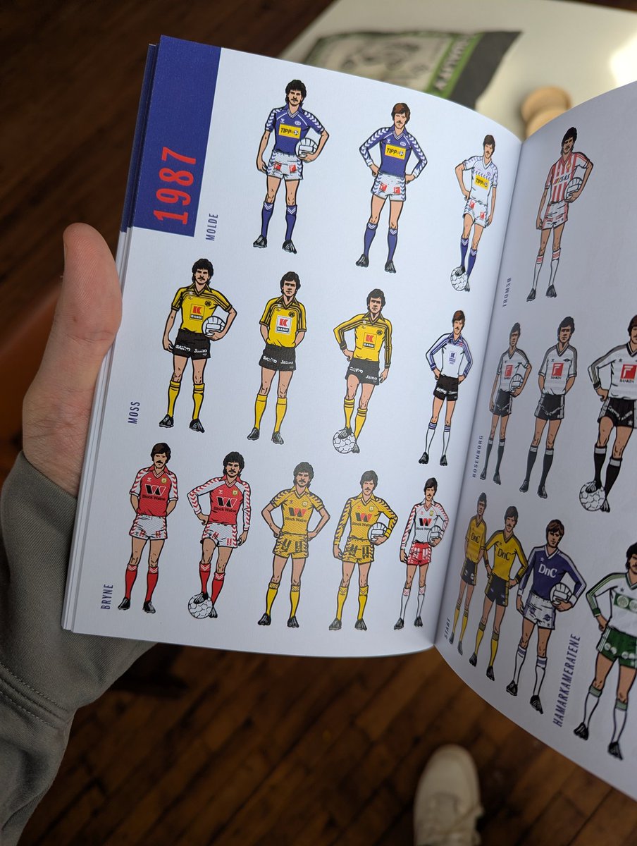 My latest book on Norwegian football shirts from 1980-1990 is now available at wallberry.co.uk along with all the previous editions