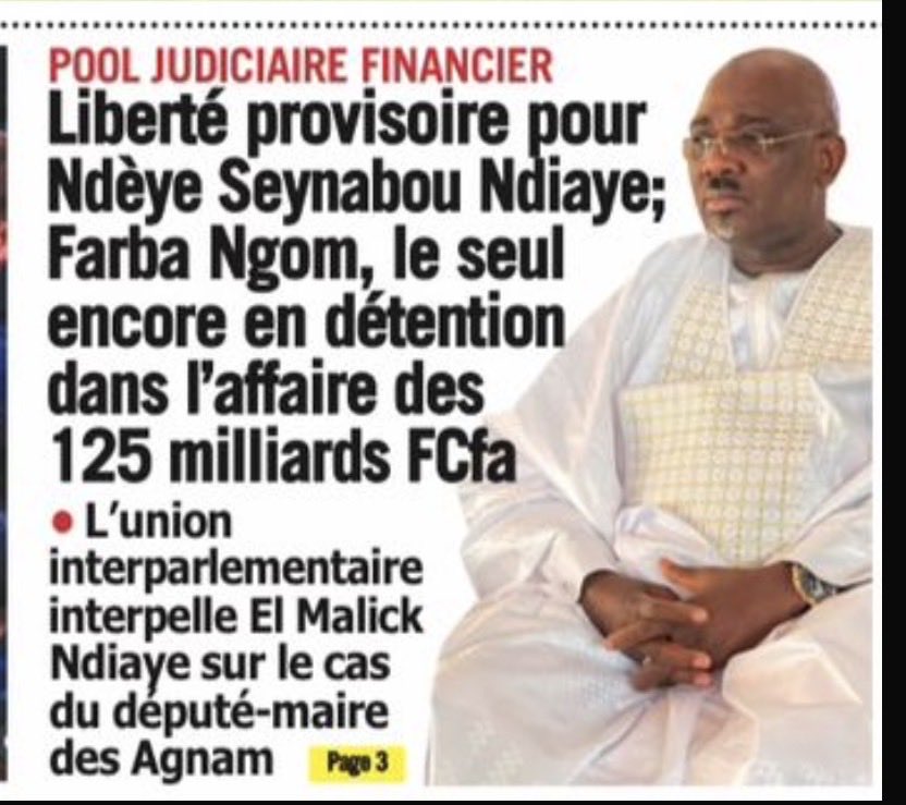 L’honorable député Farba Ngom est-il victime de sa base politique à l’approche des élections territoriales ? Malgré une liberté provisoire accordée par le juge d’instruction et confirmée par la chambre d’accusation, il demeure toujours en détention, alors que certains de ses