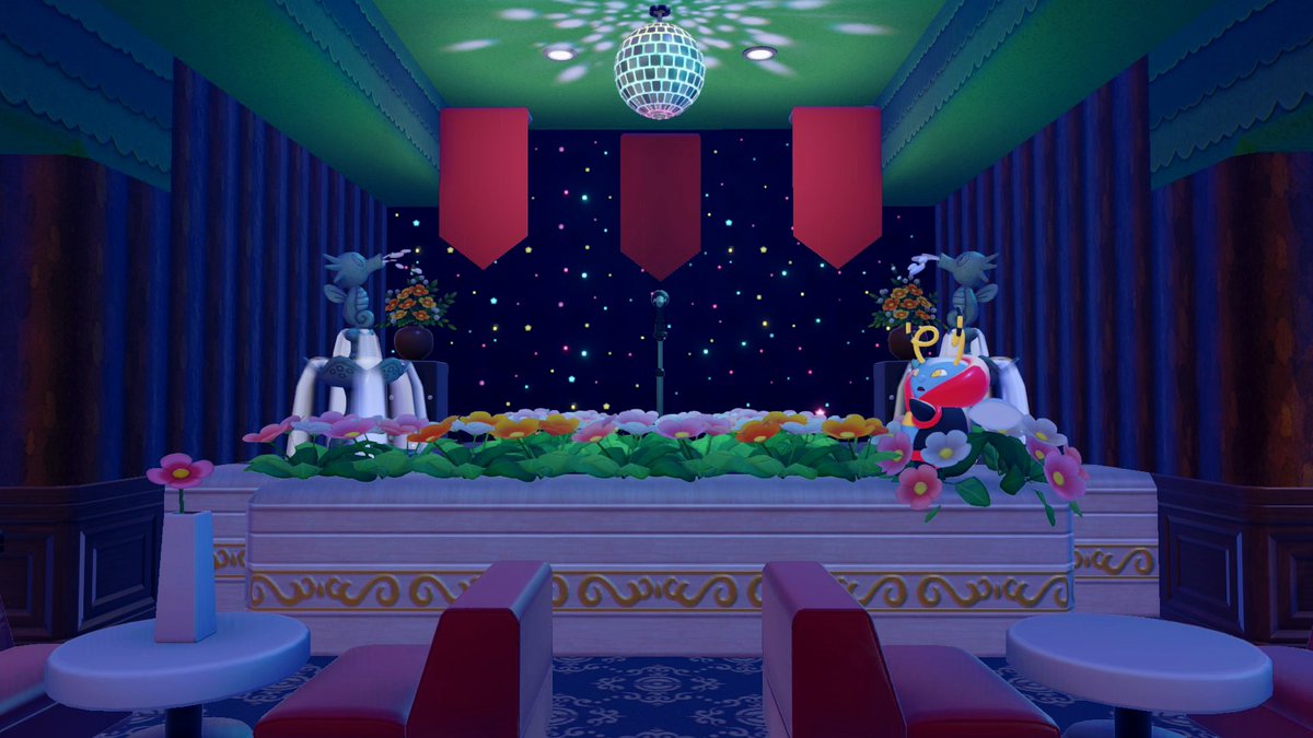 バルビートとイルミーゼのすみか
レトロなショーパブを作りました🎤
暗いほうが好きなようなので光源は控えめ…

屋上庭園にはピジョン系統の三鳥が住んでます🕊️

#ぽこあポケモン