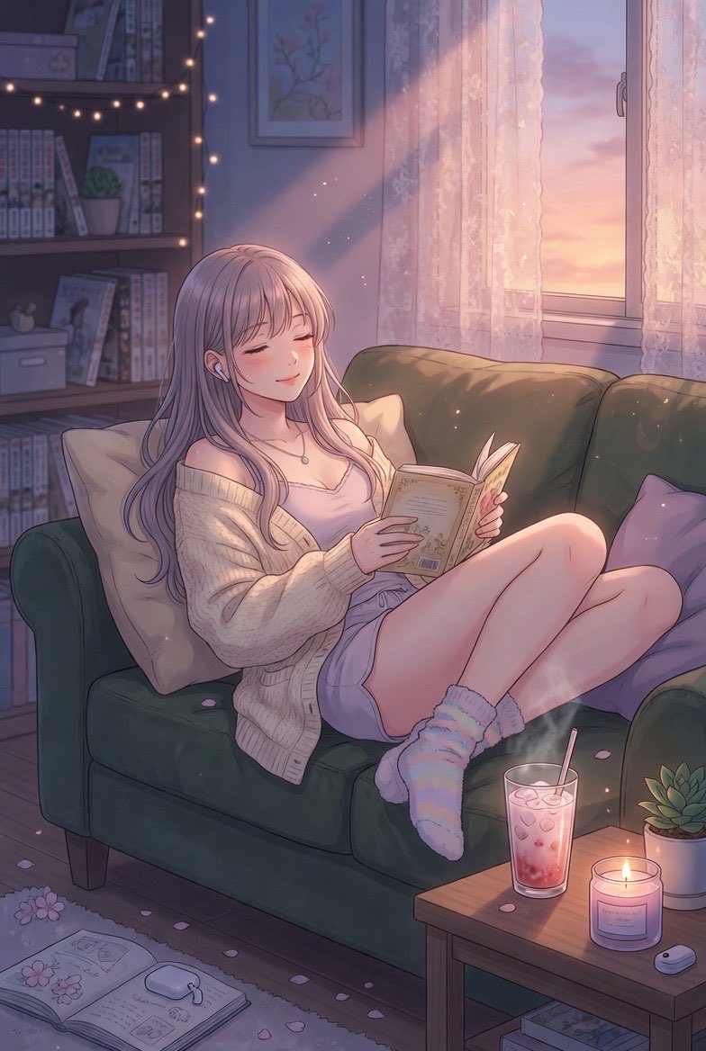 ripepeachmusume's tweet image. 皆さま今日も1日お疲れ様でございます🍑💕
🍃 Time for healing🍃
#AIイラスト #softaesthetic  #pastel  #serene #GrokAI