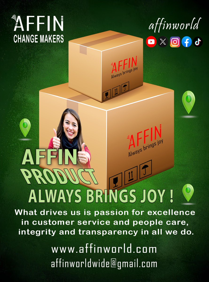 AffinGroupCom's tweet image. What drives us is our passion for excellence in customer service and people care, integrity and transparency in all we do.

#affinworld #multisector #fypシ゚ #explore #affinfoundation #affinworldwide