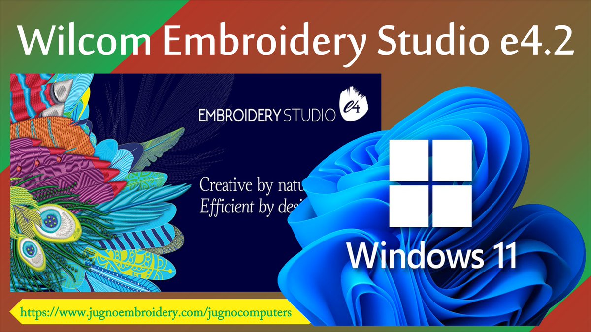 jugnocomputers's tweet photo. Wilcom Embroidery Studio e4.2 for Windows 11: download from https://t.co/6uf6wDZWcq https://t.co/3zhL4t0Dnd