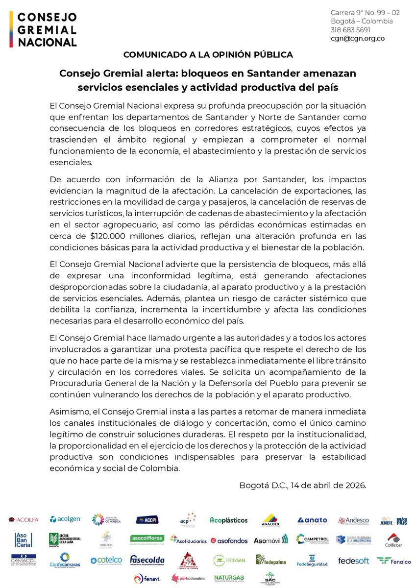 Consejo Gremial tweet media