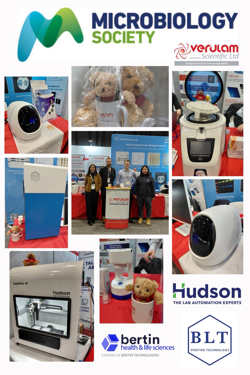 VerulamScienti1's tweet photo. @MicrobioSoc is in full swing today - come and see us on stand 9 and 10. #microbio26 @MicrobioSoc #VerulamScientific #BioLightTechnology #BertinLifeSciences #HudsonLabAutomation #BLTIMaging #LabAutomation #MicrobiologyResearch #EnvironmentalMonitoring https://t.co/XM6MlGb2rO