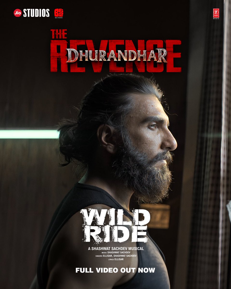 B62Studios's tweet image. This one’s built for the loop 🔁❤️‍🔥

#WildRide full video out now
🔗 - bit.ly/WildRideFullVi…

A Shashwat Sachdev Musical 

#DhurandharTheRevenge is now in cinemas worldwide.

@RanveerOfficial @shashwatology #Ellisar @rampalarjun @duttsanjay @ActorMadhavan #AkshayeKhanna