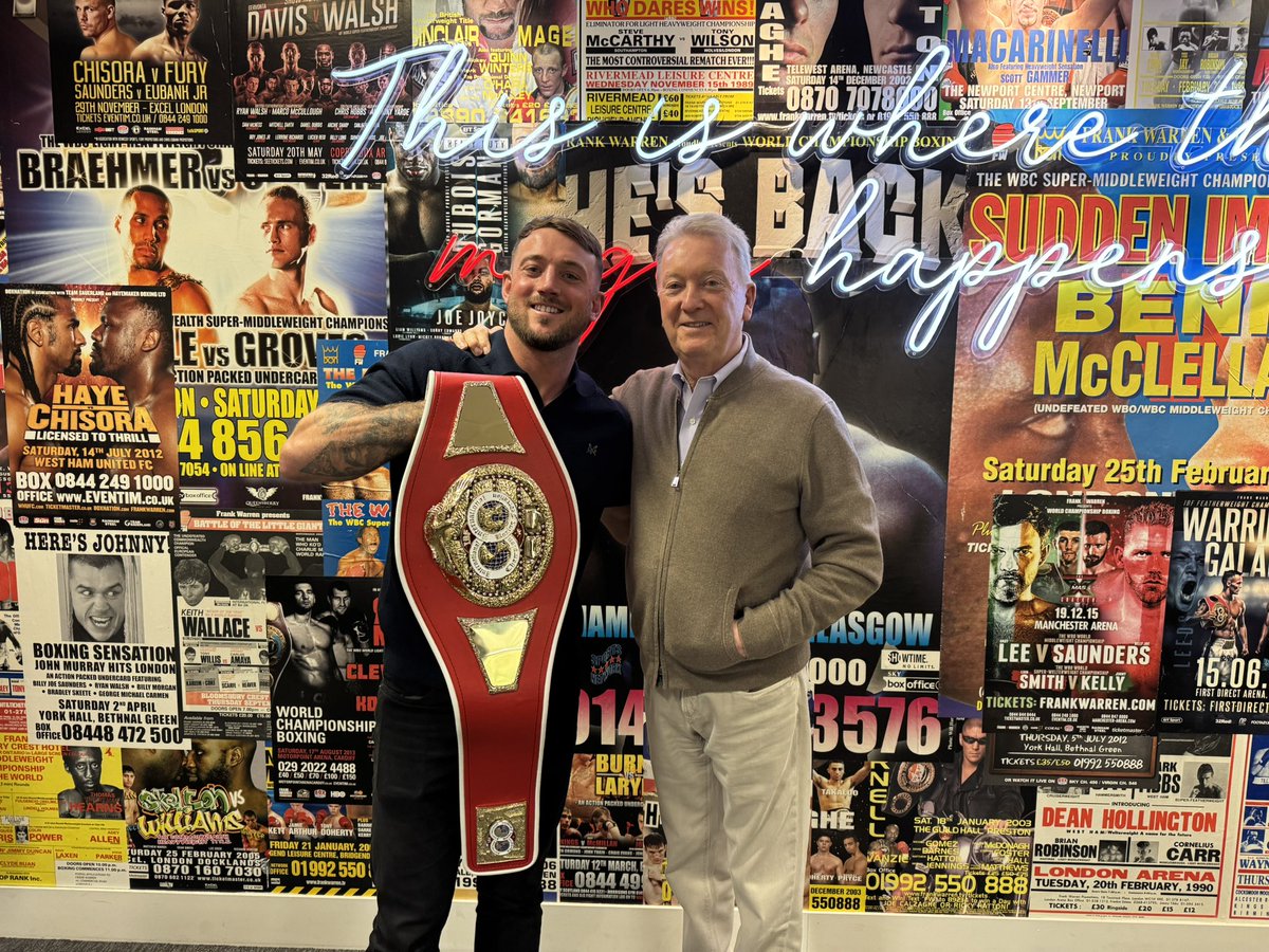 Frank Warren tweet media