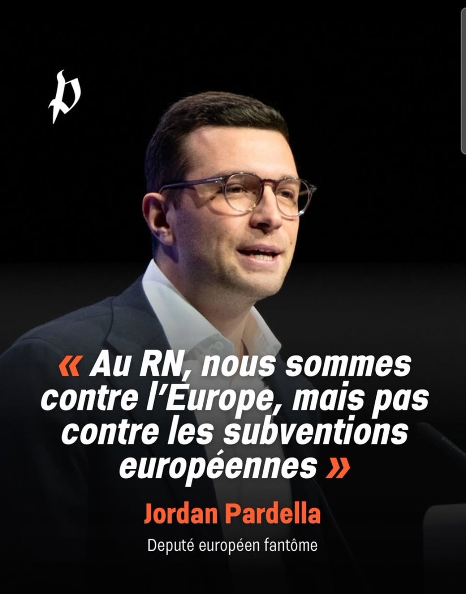 Mapi421's tweet photo. "Nous sommes contre l’UE, mais pas contre les subventions européennes" 
➡️  Sans oublier les détournements de fonds publics européens... https://t.co/19tHZm4pJi