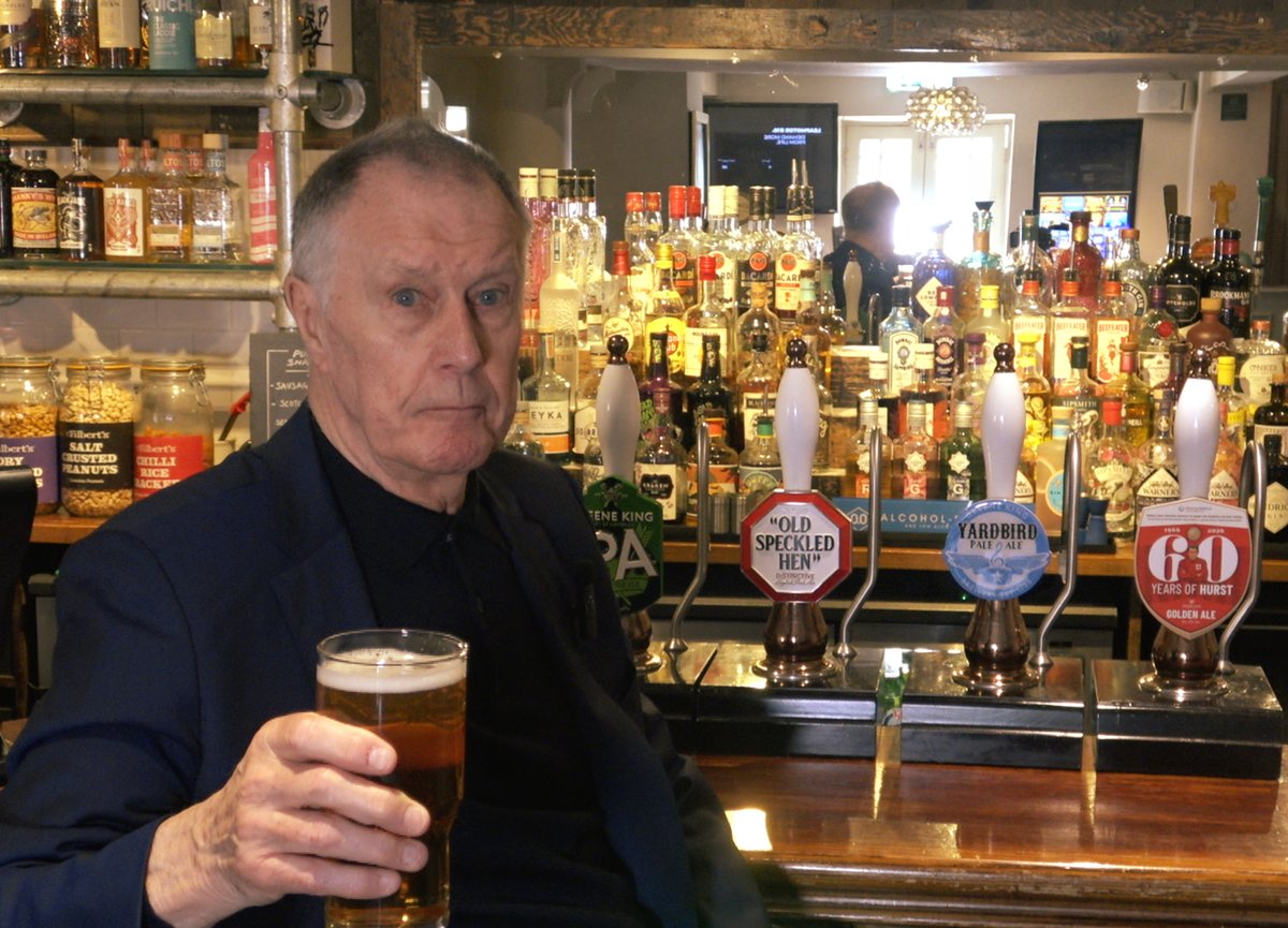 runapub's tweet photo. Introducing 60 Years of Hurst! An exclusive cask ale created in collaboration with Sir Geoff Hurst MBE and brewed by the Greene King Brewery. 🍻 

Available exclusively to our leased, tenanted and franchise partners, the beer has been brewed with summer football in mind.⚽🏆 https://t.co/z4G2VU02tN