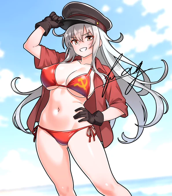 #海外向けだと思う画像を上げろ 国旗ビキニシリーズ?
