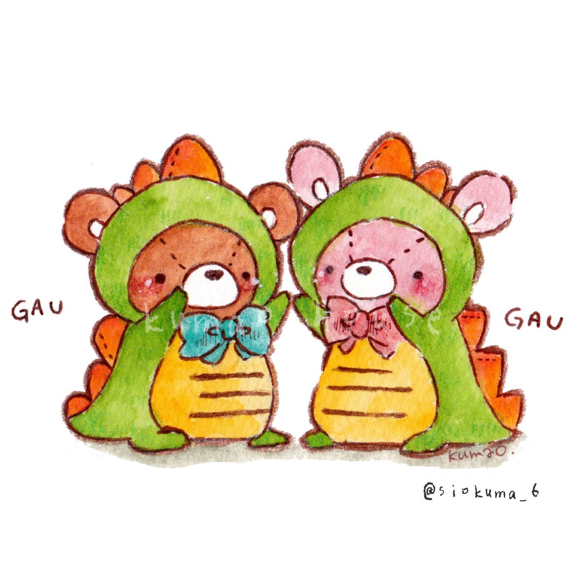 がうがう！
きょうりゅうさんごっこなのだ🦖