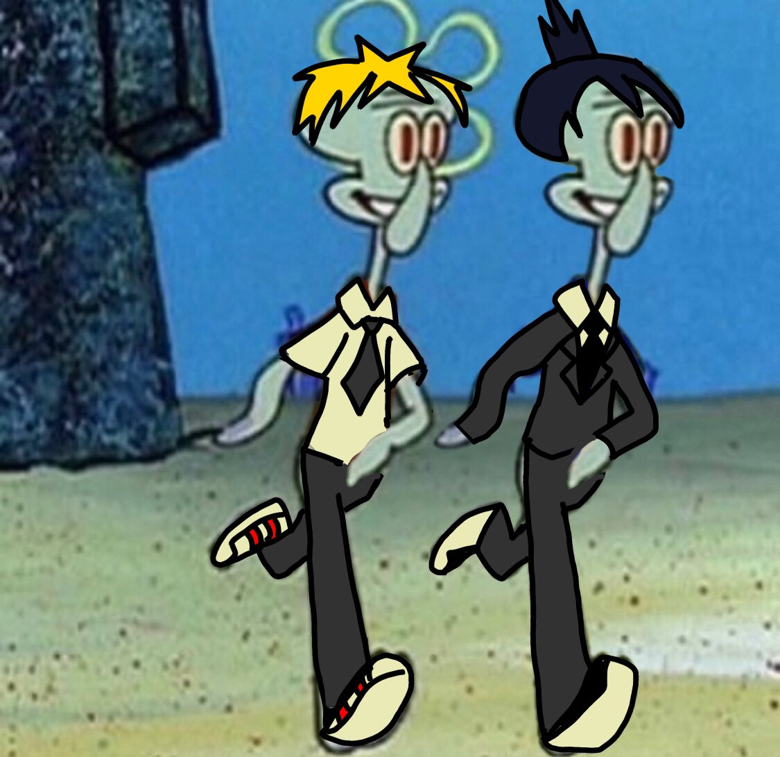 judah_artist's tweet image. あなたとあなたの友達がコスプレするとき
#csm #squidward