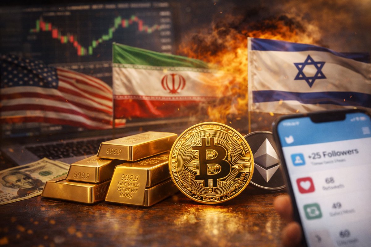 Lately, one thing stands out clearly:
as global tensions rise, it’s not just gold moving up — Bitcoin is too.
US–Iran–Israel tensions, energy risks, and a weaker dollar
are all pointing to the same thing: people are looking for safety again.
Gold is the classic safe haven,