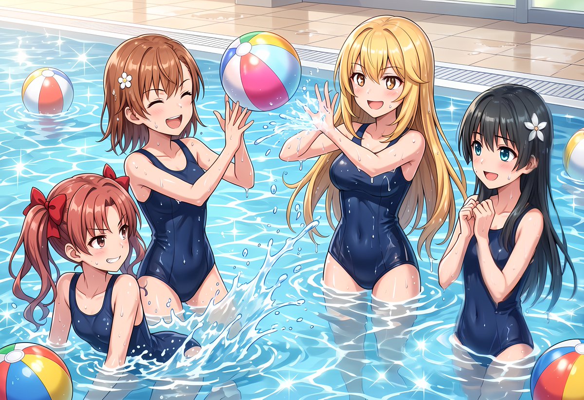 初春ちゃんはお留守番… 4人以上にすると小さくなっちゃうんだよね SFW