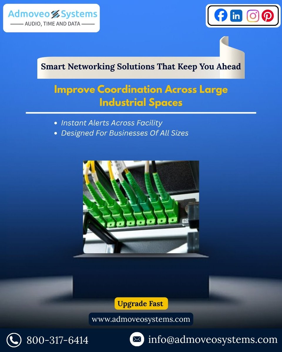 admoveosystems's tweet image. Smarter networks for smarter businesses 
Admoveo Systems Smart Networking Solutions enable instant alerts &amp;amp; seamless industrial communication for better efficiency.
admoveosystems.com

#SmartNetworking #TechSolutions #ConnectedBusiness #IndustrialCommunication