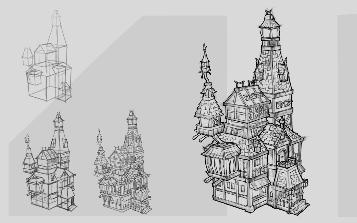 Art_K_Ch's tweet image. Perspective &amp;amp; Isometric studies🏠📐

Polished some old architectural sketches. Love the contrast between 2-point perspective and clean isometric lines. Good for keeping the spatial thinking sharp!

#EnvironmentDesign #ConceptArt #LineArt #Sketching #Architecture #Perspective