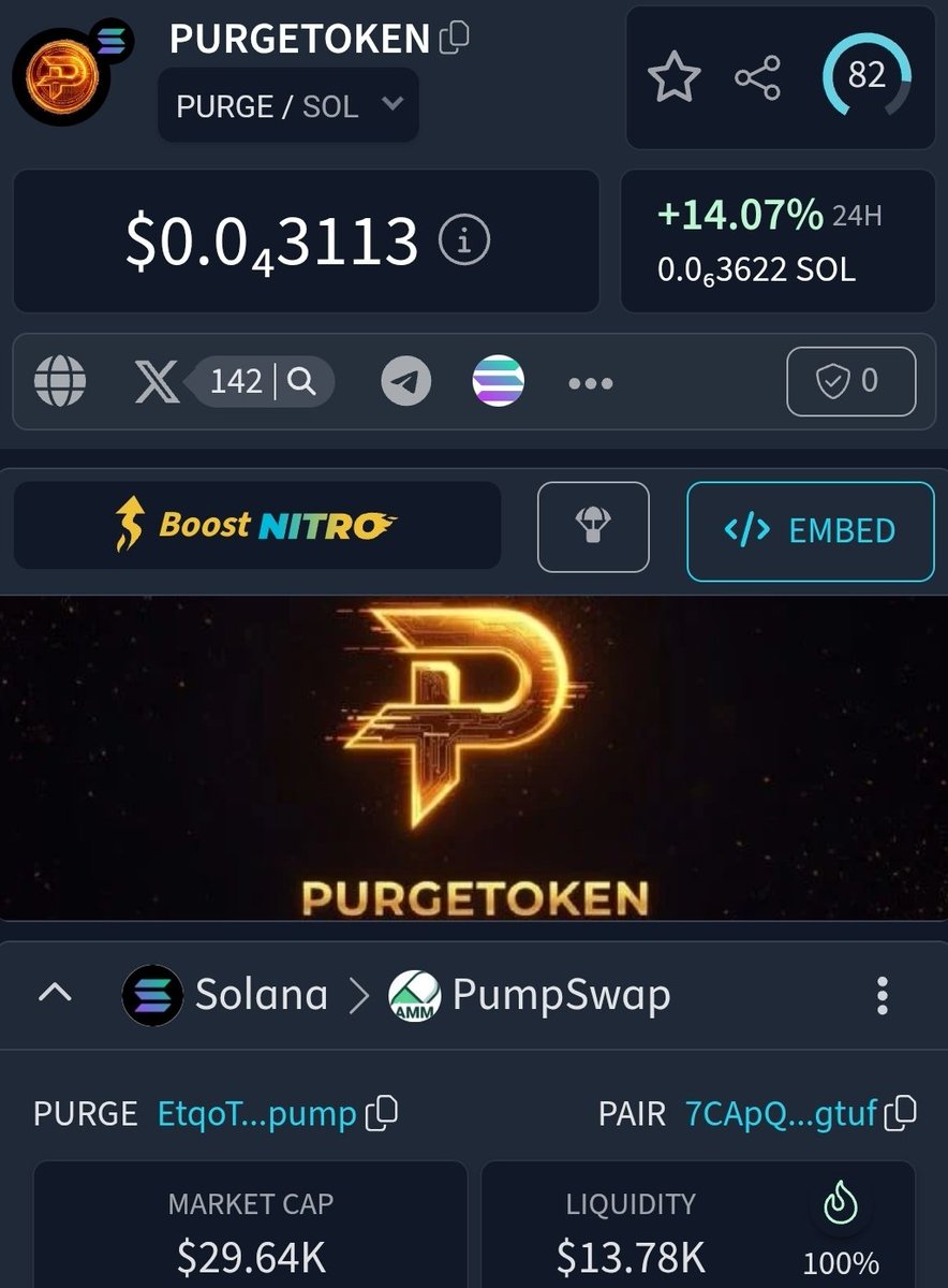 PURGE Token tweet media