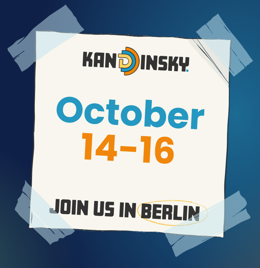 KanDDDinsky's tweet photo. 5 days left on blind bird tickets for KanDDDinsky 2026.  
650 EUR until Sunday. Save yourself 300 EUR until the agenda is published.  

Berlin, October 2026.
https://t.co/rdJDiGLraM https://t.co/1inNNQbOK9