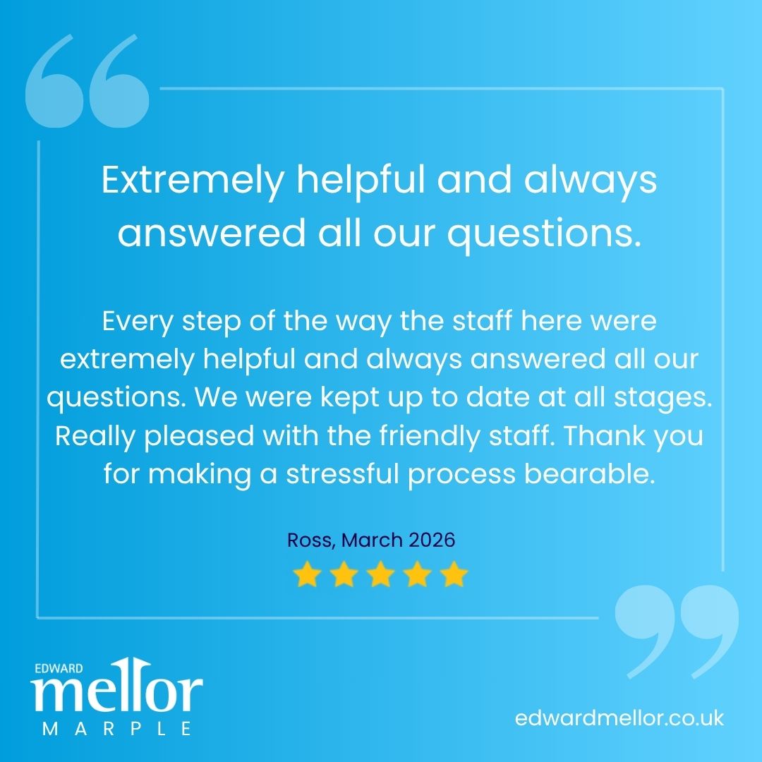 Testimonial Tuesday! 🫶

🗨️ We'd love to hear about your experience with us ✨

🏡 Book a free valuation:
okt.to/LCfQ71

Contact Us:
📩 marple@edwardmellor.co.uk
☎️ 0161 427 0305
#CustomerFeedback #testimonial #EdwardMellor #Marple