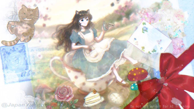 不思議な国からの手紙 A Letter from Wonderland ～ネコ村の子ども達からの手紙より～ #イラスト #Illustration 【新作 漫画動画】 【New Release Manga video】 動画本編はリプライ欄から↓ The main video can be found in the replies section↓