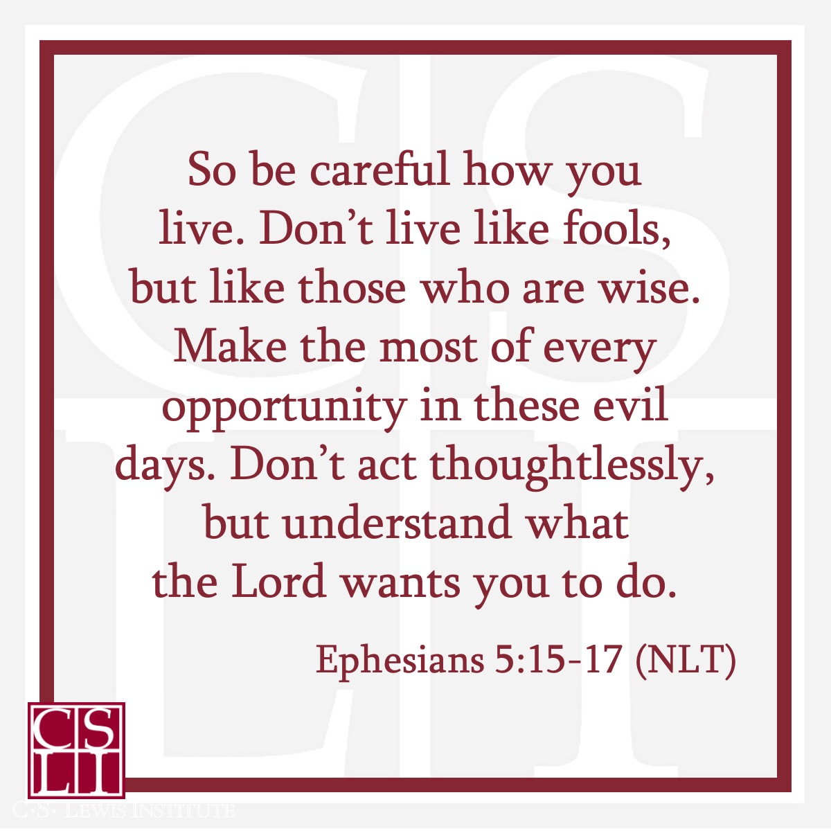 C.S. Lewis Institute tweet media