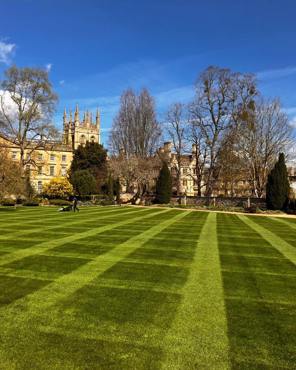 ChCh_Oxford's tweet image. Another mow-sterpiece by David Weller from the Christ Church Gardens Team – truly a cut above the rest 🌱

#Gardens #Lawn #MuChChLove