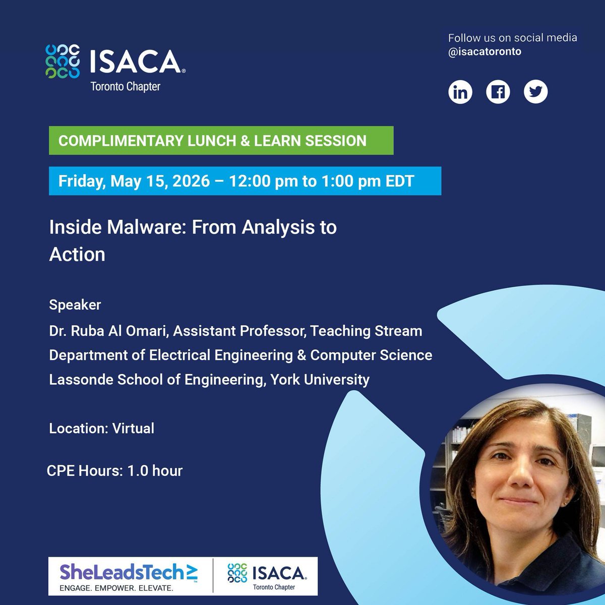 ISACA Toronto tweet media