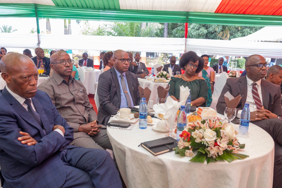 OPDD_Burundi's tweet photo. Aux côtés de SE @GeneralNeva, la Première Dame, SE Angeline Ndayishimiye @Burundi1stLady, a pris part, ce 14 avril 2026, aux activités de la 17ème édition du National Prayer Breakfast, qui se sont tenues dans l'hémicycle de #Kigobe #Bujumbura https://t.co/gW6KGPud3c