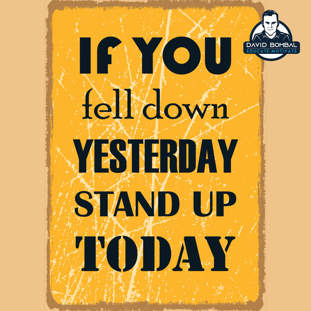 davidbombal's tweet image. If you fell down yesterday, stand up today.

#DailyMotivation #inspiration #motivation #bestadvice #lifelessons #changeyourmindset
