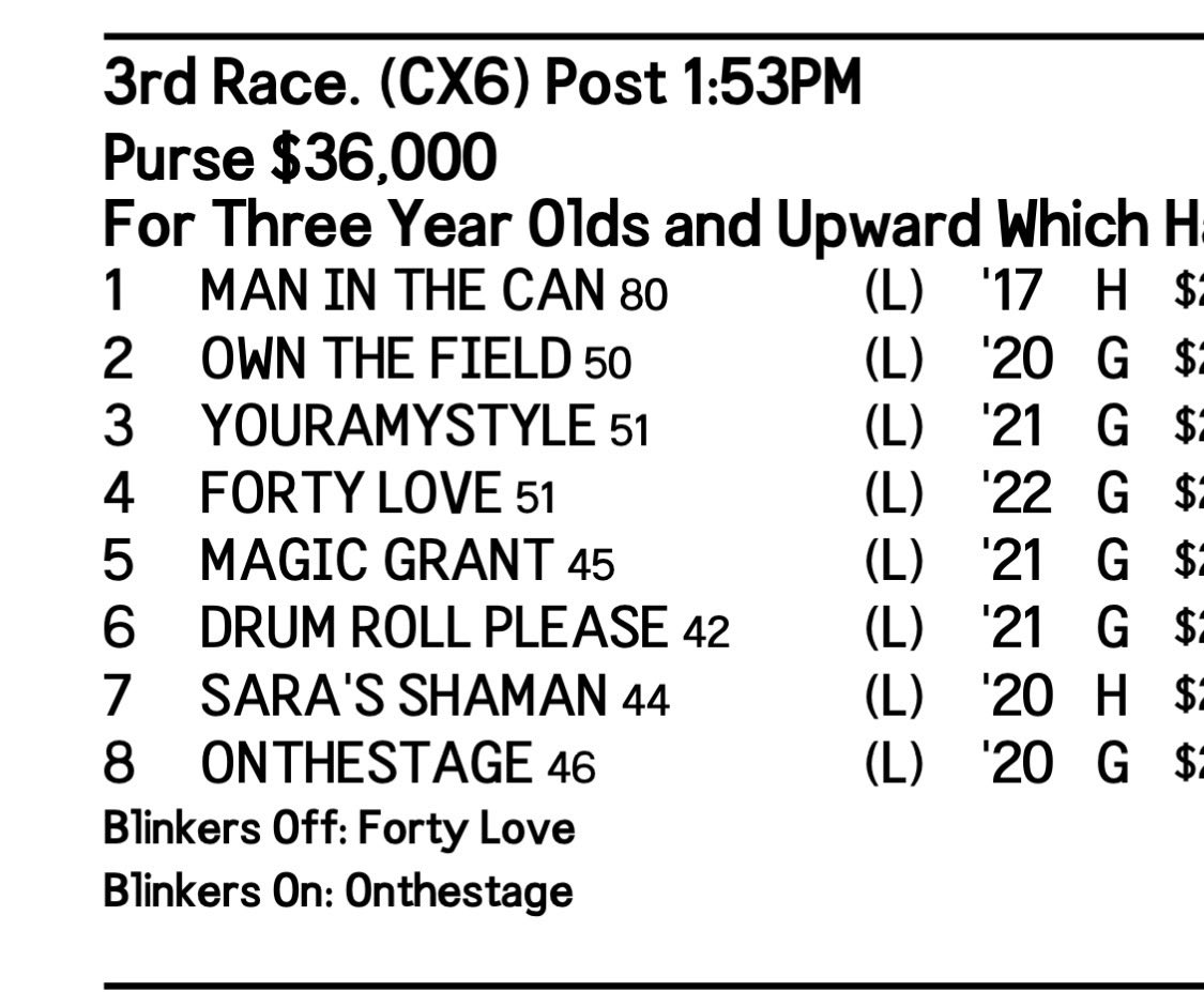 Tlang870's tweet photo. @UlwellingRacing @GiddyUpBets @chancemoquett So I can learn as well, if rating system is to group then how many groups ahead in theory would this 1 horse be in this race? https://t.co/cFfANYeQPt